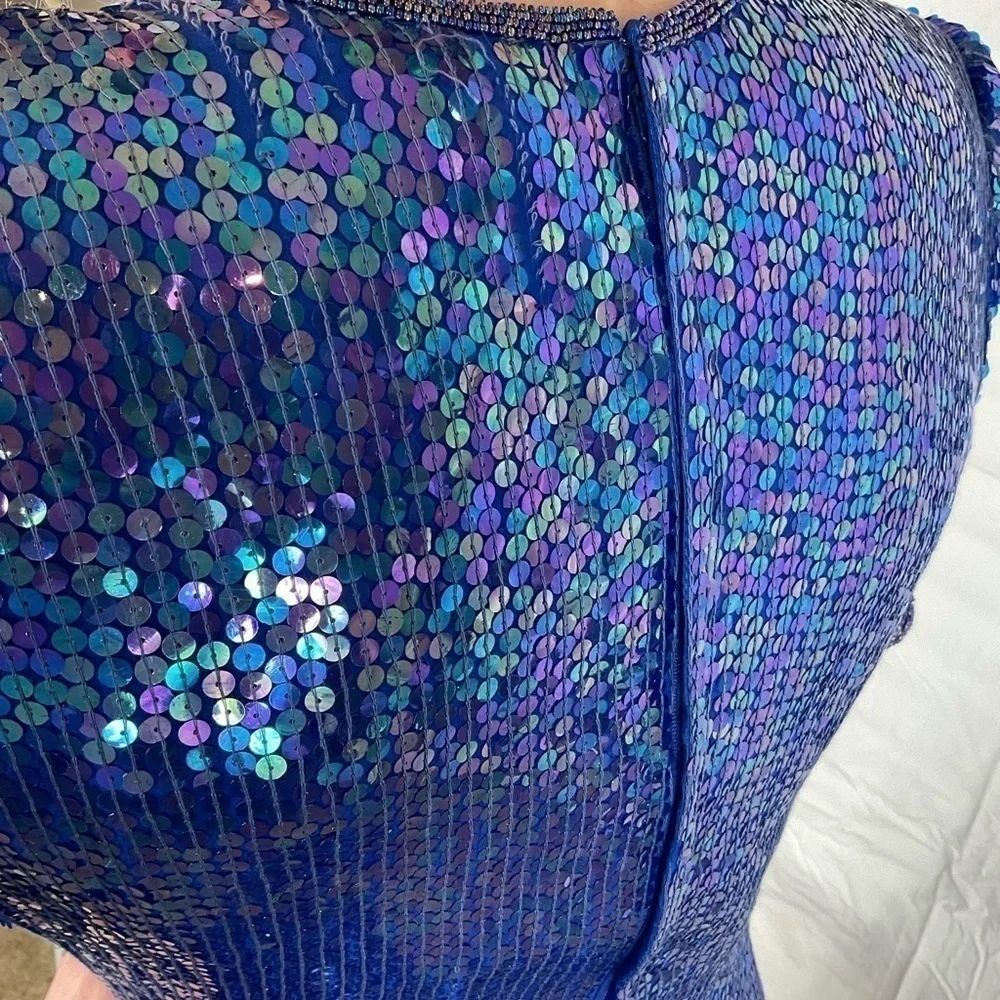 Laurence Kazar New York vintage all sequin stunning dress - Picture 9 of 11
